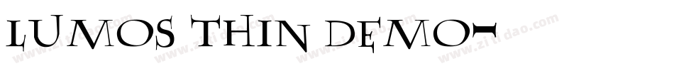 LUMOS THIN DEMO字体转换